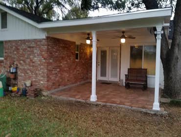 Patio cover complete