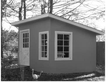 Garden Shed and Portico We built the garden shed with salvaged windows doors and hardware that were saved for sentimental reasons by the homeowner. Har