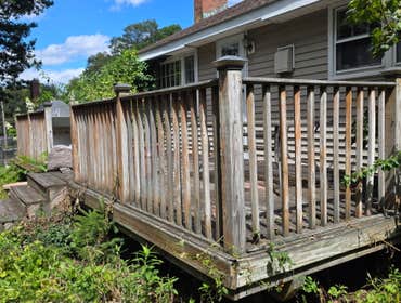 Replace a deck with a patio