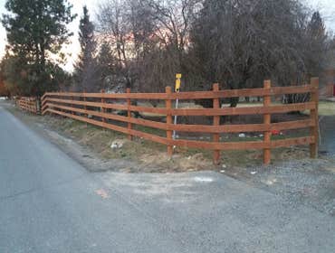 4 Rail Treated Fence