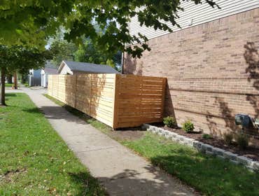 Custom Spaced Horizontal Cedar