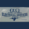 Alpha and Omega Electrical Services logo