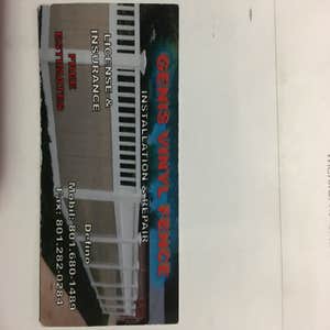 genis vinyl fence