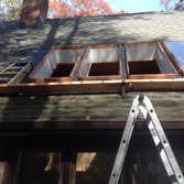 East Patchogue Job Replaced 4 - Homemade Type Skylights and Replaced with a 4 - Supreme -Gang Type Mulled 29 x 69 Fixed Pitched Roof Skylights