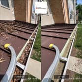 Gutter cleaning at a commercial condo complex in Boonton NJ 07005