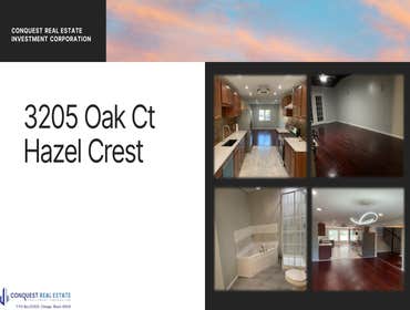 Oak Ct, Hazel Crest Project Conquest performed a complete remodel at this property:
Brand new wood cabinets.
New quartz counter-top.
New and modern gra