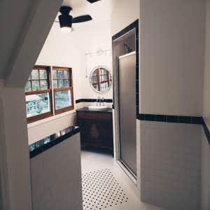 Attic conversion to new master bed and bath in Denville