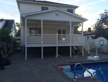 Deck with roof - after