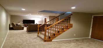 Paint and drywall Muirfield basement project.