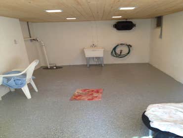 Finished basement addition