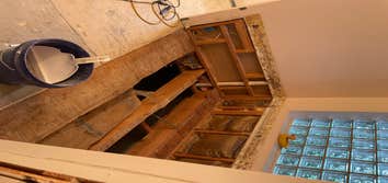 I pulled out a whirlpool bathtub during the demo of this bathroom