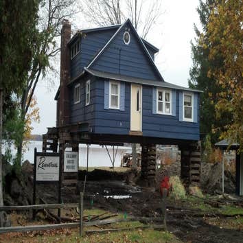 A Cottage gets a new foundation.