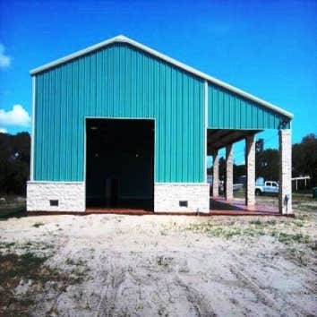 Barndominium This is a beautiful 30x60 with a 15x60 covered patio. Stained floors inside and out. Has 1 bedroom and 2 bathrooms downstairs with a kitc