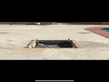 Diving board and jig installation