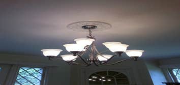 Lighting with medallion