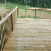New Deck Build Single level new deck addition on new house