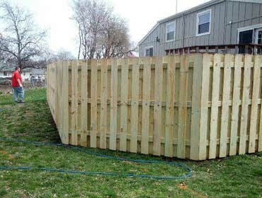 Wood Shadow Box fence