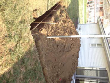 Frost footing prep.