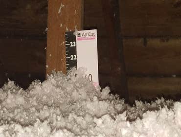 Attic insulation Attic insulation in a 10 unit apartment complex