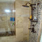 Master Bath Shower River Rock