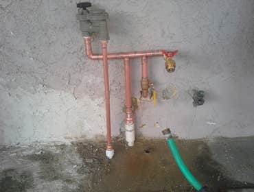Copper Repipe sprinkler tie in