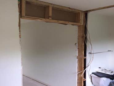 doorway during remodel