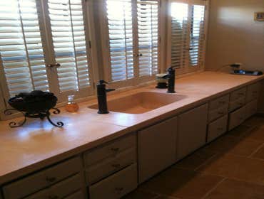 Residential Trough Sink and Va