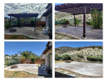 Pergola demo Menifee before/after