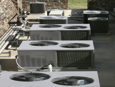 Photos by JMS Air and Heat LLC Taking out old in efficient in effective equipment going back in with high efficient energy saving Made in America equip