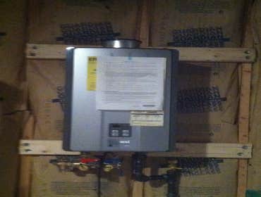 Gary Miller Project Tankless water heaters add a bathroom in your basement when your family grows we help you keep up with your plumbing needs, 98 perc