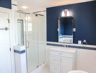 Baine Contracting Inc Project Multiple jobsites - showing kitchens, interior and exterior trim work, new homes, bathrooms, tile work, wood and iron ra
