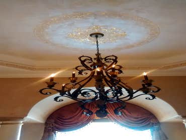 Raised Plaster with gold leaf