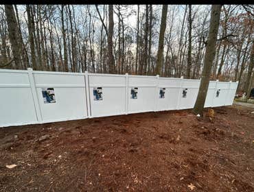 PVC 6' Privacy Fence Installation