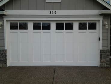 Garage doors and openers installed