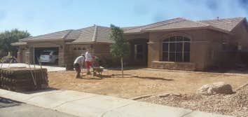 prepping for sod with sod mix