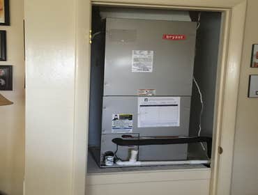 Air Handler install in closet
