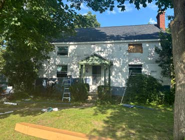 Photos by King Remodeling Corp #1 **Framing**
- The first image shows extensive demolition, suggesting removal of old structural elements, possibly to 