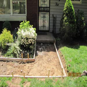 Service Walk remove old concrete and replace