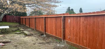 New Dog Eared Fence