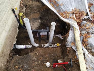 Residential drain re-pipe