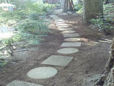 Backyard Stone Pathway