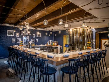 Jemma di Mare Tenant improvement for Chef Jackson Kalb's Coastal Italian concept located in Brentwood, CA