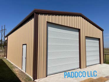 Photos by Paddco LLC #5 Metal shop 30’x40’ with car port extension, two 12’x12’ roll up doors, one 10’x10’ roll up door and one walk in door.
Framework