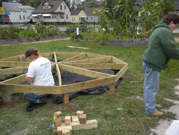 Photos from Marys Construction Just finished a volunteer gazebo project for the Green Bay Community Gardens. Worked with wonderful people such as Marga