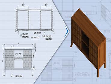 Furniture Drafting and 3D Model