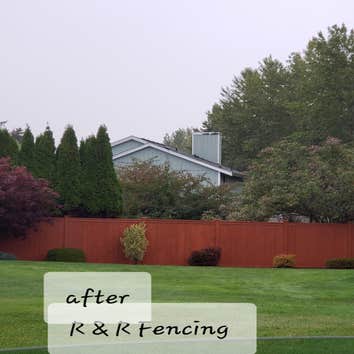 Photos by R & R Fencing #1 Some of our projects done all over Washington state..
