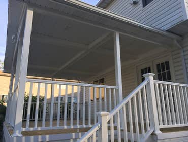 Deck with roof - after