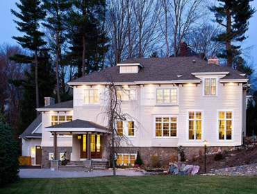 NEWTON CENTER HOUSE This manor house, built in Newton Center, was the first residence in the city of Newton to receive a five-and-a-half star EnergySta