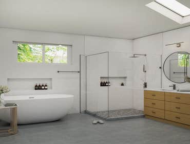 Modern Bathroom Renovation By OM'S REMODELING