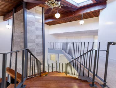 Bamboo and Tile Stairs